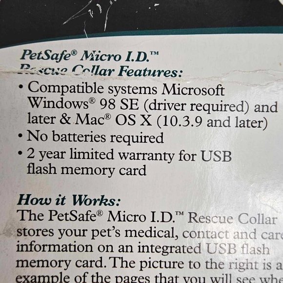 New PetSafe Pet Micro ID Rescue Collar Large Dog Fits 26" Necks  This is great i - Picture 6 of 8